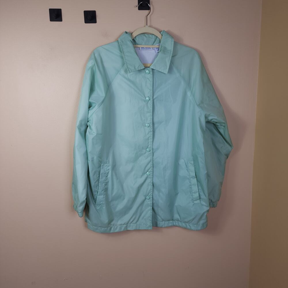 Vintage Blair Lightweight Windbreaker Coaches Full Zip Jacket Size M